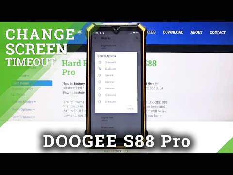 How to Change Screen Timeout in DOOGEE S88 Pro – Display Timeout