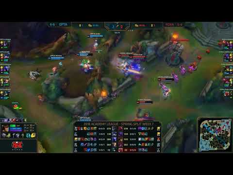 FOXA (Dhokla's Maokai) vs OPTA (Allorim's Sion) Highlights | NA Academy | Spring 2018 W7D1