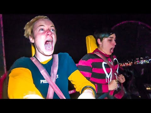OVERNIGHT AT AMUSEMENT PARK! w/ Sam, Colby, Corey & Jake Webber