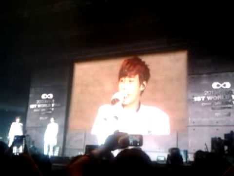 Sunggyu Speech @ INFINITE OGS S'pore 131005
