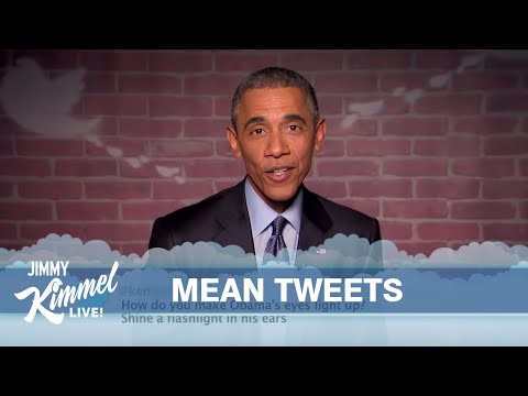 Obama čte urážlivé tweety