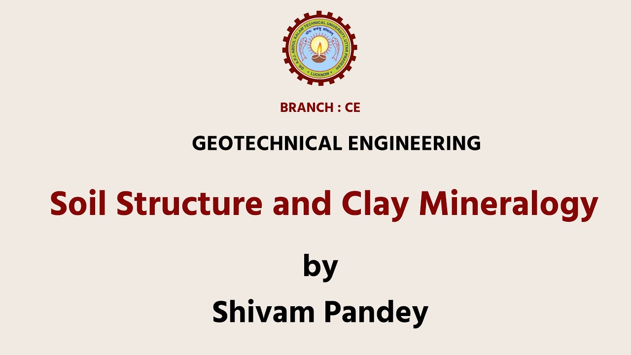 | AKTU Digital Education  | Geotechnical Engineering | Soil Structure and Clay Mineralogy