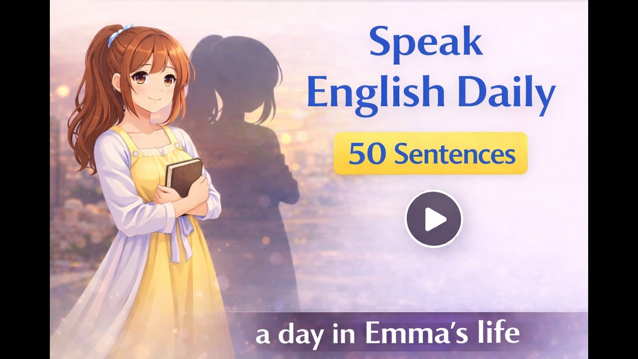 Speak English Daily with Emma | 50 Real-Life Sentences for Fluency (Shadow Practice)