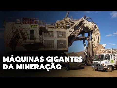Máquinas colossais são essenciais para mineração em larga escala