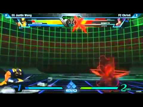 EVO 2012 UMVC3 TOP 8 - Justin Wong vs ChrisG