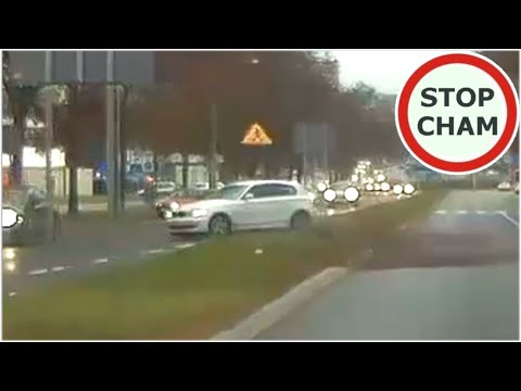 Mistrz driftu w bmw nie odrobił lekcji