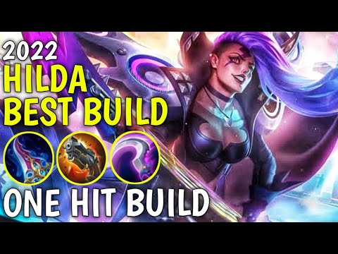 HILDA BEST BUILD 2022 | TOP 1 GLOBAL HILDA BUILD AND EMBLEM |HILDA ONE SHOT BUILD
