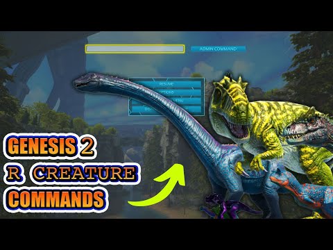 Ark R Creature Commands | Spawn in 7 NEW Ark Genesis R Creatures! R Bronto, FAllo, Carno, and More!