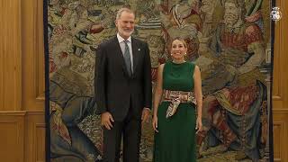 ​Su Majestad el Rey recibe en audiencia de a la presidenta de la Junta de Extremadura, María Guardiola Martín