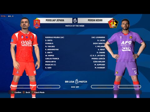 BRI LIGA 1 SUPER LEAGUE PES 2017 PATCH 2025/2026 FACEPACK & KITPACK 25-26 GAMEPLAY WINLATOR