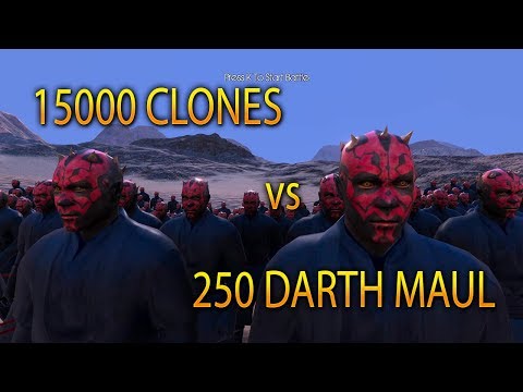 UEBS - 250 DARTH MAUL VS 20 000 CLONES - Ultimate Epic Battle Simulator