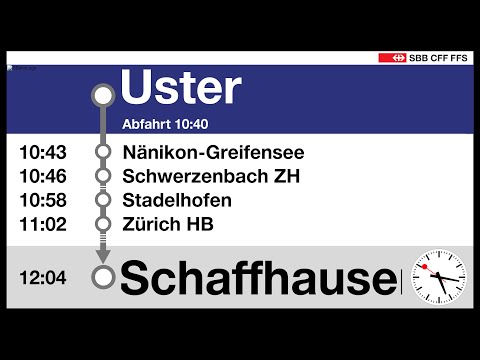 SBB FV Ansagen, S9 (Uster-Schaffhausen) | RABe 512 IR-Dosto | Isabelle