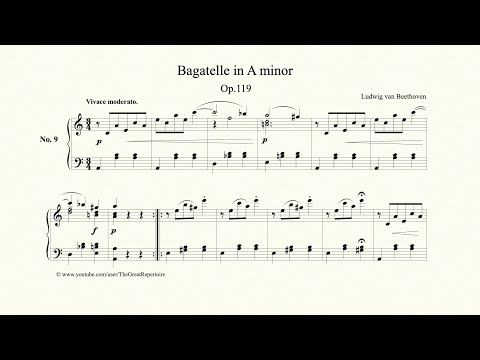 Beethoven, 11 Bagatelles, Op 119, No 9