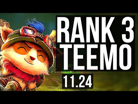 TEEMO vs GWEN (TOP) (DEFEAT) | Rank 3 Teemo, 800+ games, 1.2M mastery | NA Grandmaster | 11.24