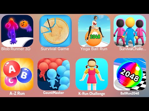 Blob Runner 3D, Survival Game, Yoga Ball Run, Surviva Challenge, AZ Run, Countmaster, krun 3d