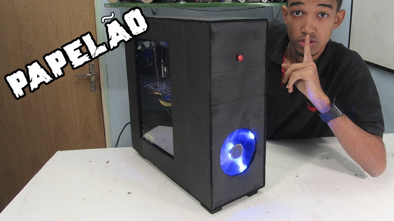 FIZ UM PC GAMER DE PAPELÃO