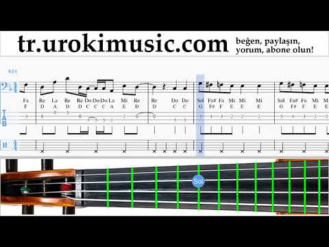 Viyolonsel dersleri Axel F - Crazy Frog Notalar Eğitim um-i723