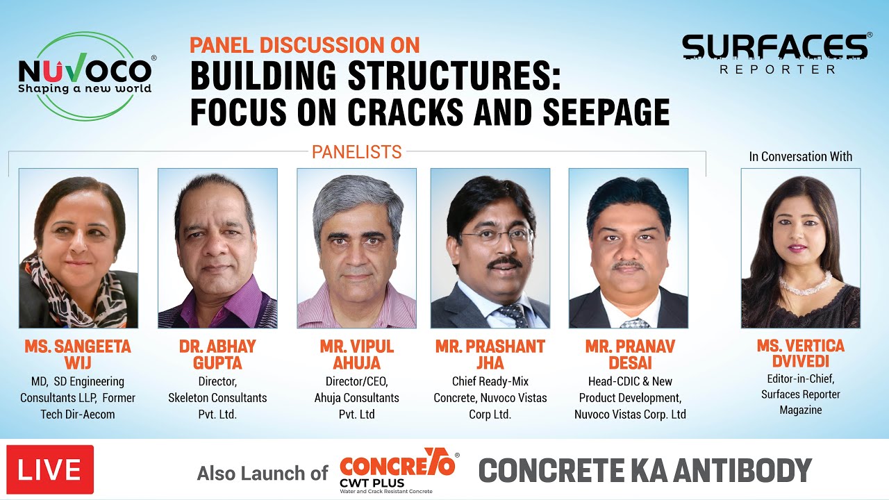 LIVE | Panel Discussion on - BUILDING STRUCTURES: FOCUS ON CRACKS AND SEEPAGES | SURFACES REPORTER