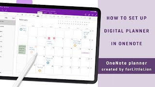 How to set up Digital Planner in OneNote 2020