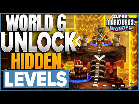 How To Unlock Secret Levels Courses In Deep Magma Bog In Super Mario Bros Wonder