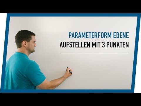 Setting up the parametric form of a plane with 3 points | Math by Daniel Jung