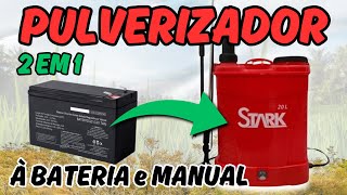 20-liter 2-in-1 Backpack Sprayer (Battery and Manual) - STARK - WE TEST IT FOR YOU!
