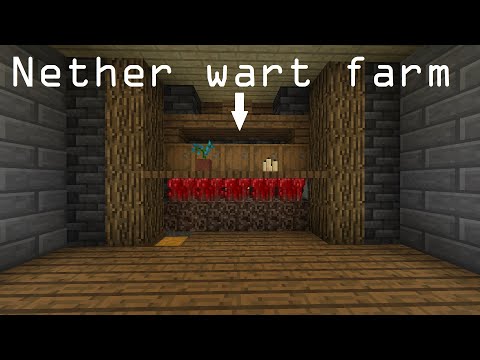 Automatic Nether Wart Farm - Minecraft