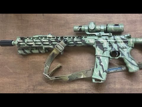 How to paint tiger stripe camo on your AR15