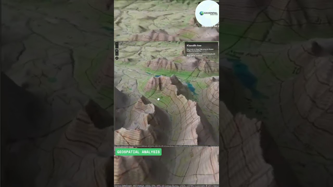 covert topo maps to stunning 3D maps. #arcgispro #googleearthengine #arcgis #deeplearning #geoai