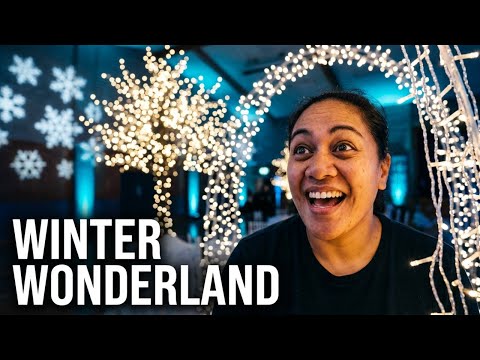 Winter Themed Dance Hall Transformation