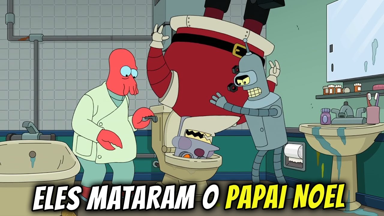 BENDER E ZOIDBERG  VIRARAM MELHORES AMIGOS E MATARAM O PAPAI NOEL - FUTURAMA -T 11 Ep 06 - Review