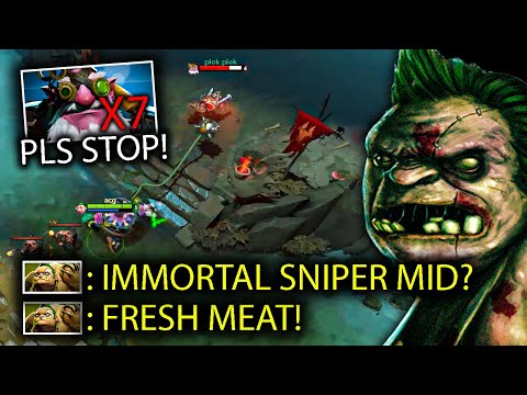 Immortal Sniper Mid? Fresh Meat | Genius Pudge