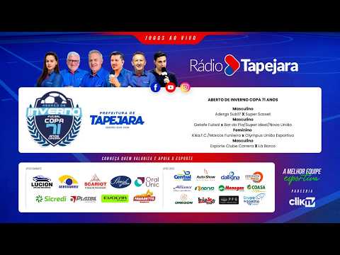 4 DE FINAIS COPA 71 ANOS DE TAPEJARA - CAMPEONATO ABERTO DE INVERNO 2026🔴🔵⚽