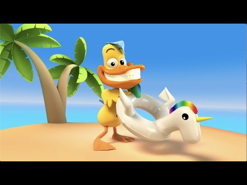Paperotti in 'IT'S BEACH TIME!' - The Silly Funny Duck - Animated Short