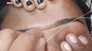 Thick to thin eyebrow threading