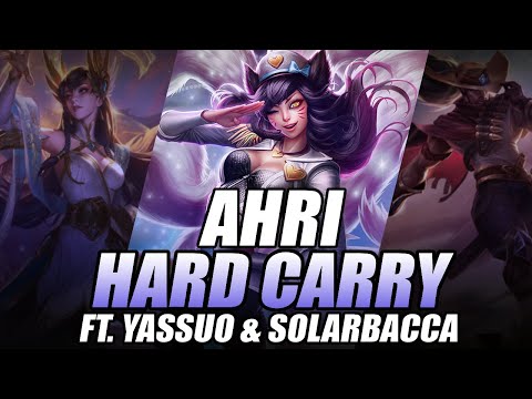 Rank 1 Ahri Hard Carrying in GrandMaster Elo ft. Yassuo & SolarBacca ~ LegitKorea
