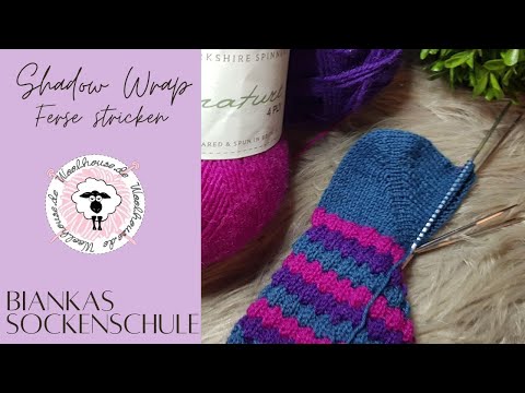 Shadow Wrap Ferse / Boomerang Ferse ohne Löcher / Biankas Sockenschule