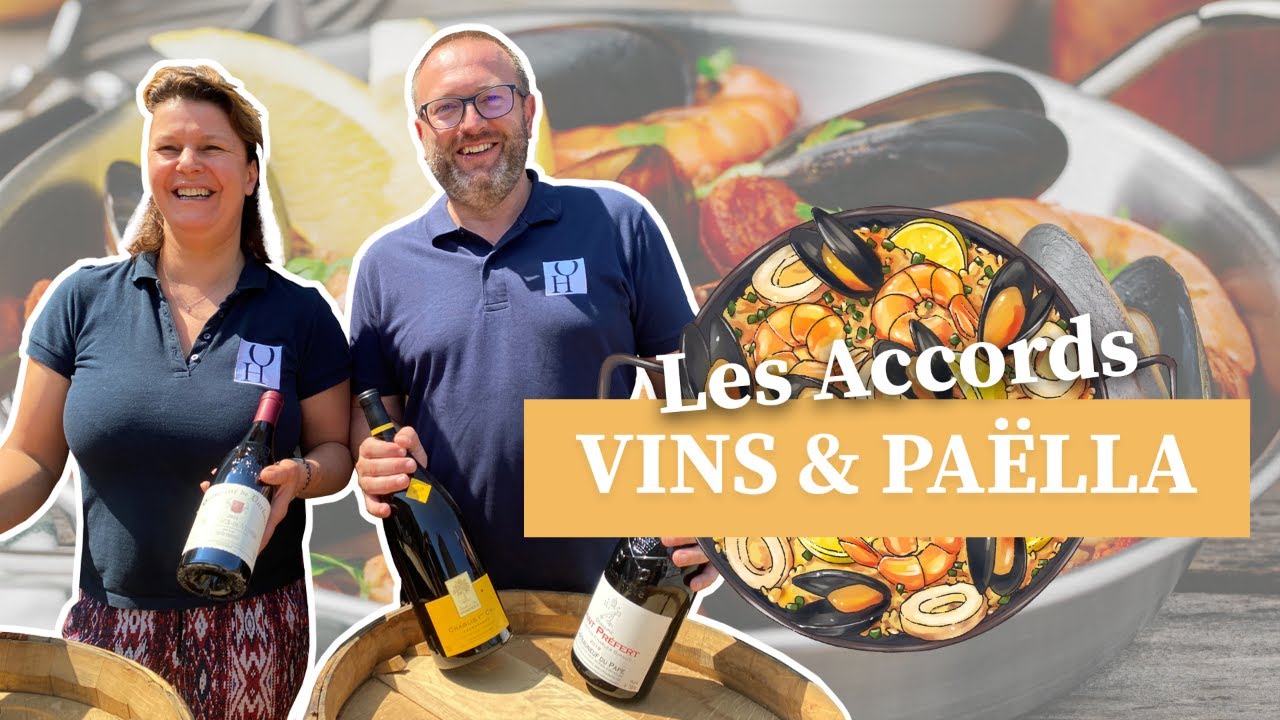 Miniature vidéo YouTube : accords vins et paella