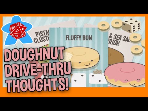 DOUGHNUT DRIVE-THRU CARD GAME REVIEW - Tabletop Game Grail Games