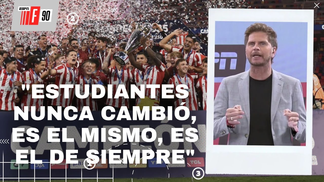 "ESTUDIANTES NO ES SOLO UN CLUB DE FÚTBOL, ES UNA ESCUELA", EL POLLO VIGNOLO EN #ESPNF90