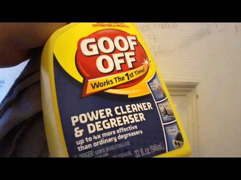 How to remove stains off walls with GOOF OFF!