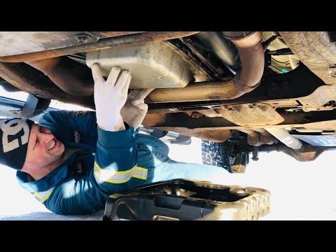 6L80 transmission service and B&M drain plug installation!!