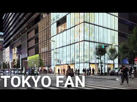 Ginza Walking | [4K] Night Walking Ginza Tokyo Japão (novembro de 2023)