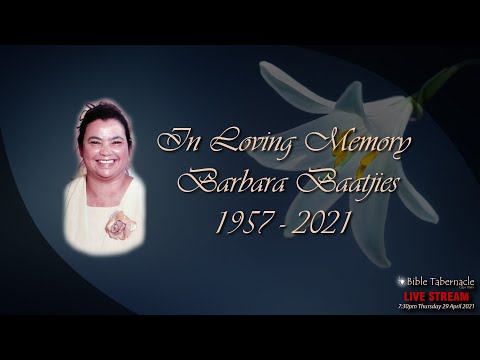 2021-0429PM - Memorial Service of Sis Barbara Baatjies