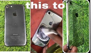 How to remove iPhone 7 back paint(colour)#iphone #iphone7