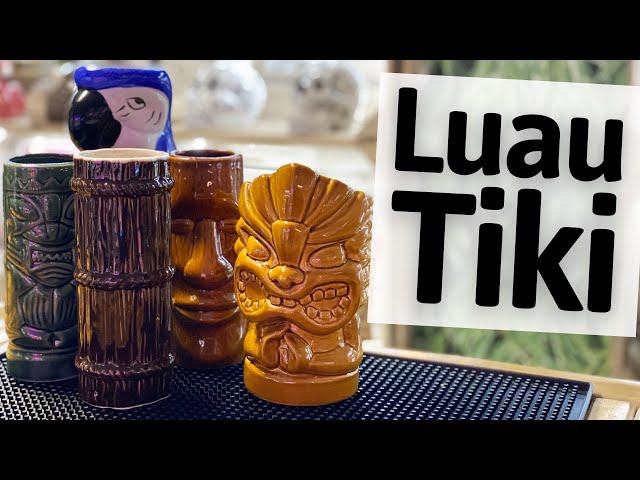 Vídeo relacionado con Tiki Mugs 4 tazas Tiki para cócteles, Juego de Vasos de cerámica tiki novedosos cerámica con temática hawaiana para cócteles y fiestas, celebración de festivales de boda