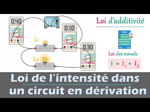 Loi de l'intensité dans un circuit en dérivation 💡 Loi d'additivité - Loi des Nœuds  | Physique