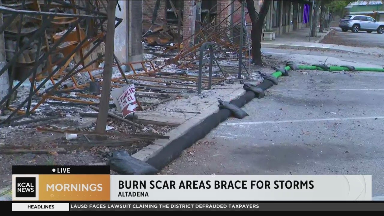 Residents in burn scar areas brace for potential debris flow ahead of rainstorms