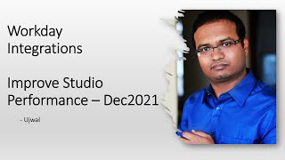 Improve Workday Studio Performance