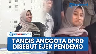 Viral Video Gestur Anggota DPRD Gorontalo Utara Diduga Ejek Pendemo, Dheninda Menangis Klarifikasi
